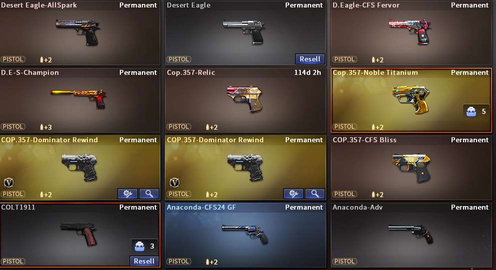 Game account sale CrossFire